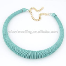 2015 Hot new design spring short alloy chain necklace